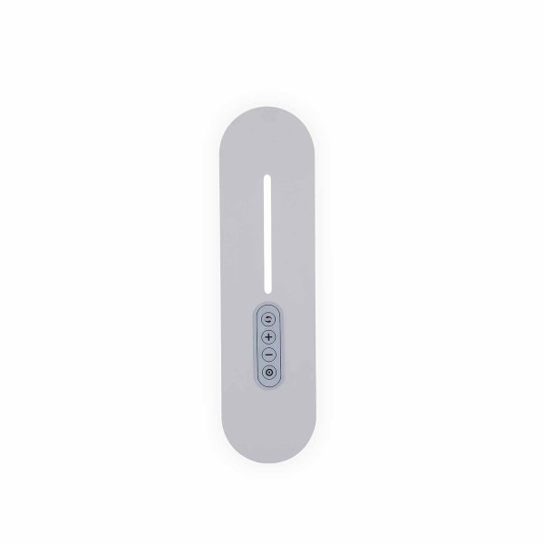 Applique LED tactile Sannix blanche 30 cm, applique courte blanche avec tactile 2